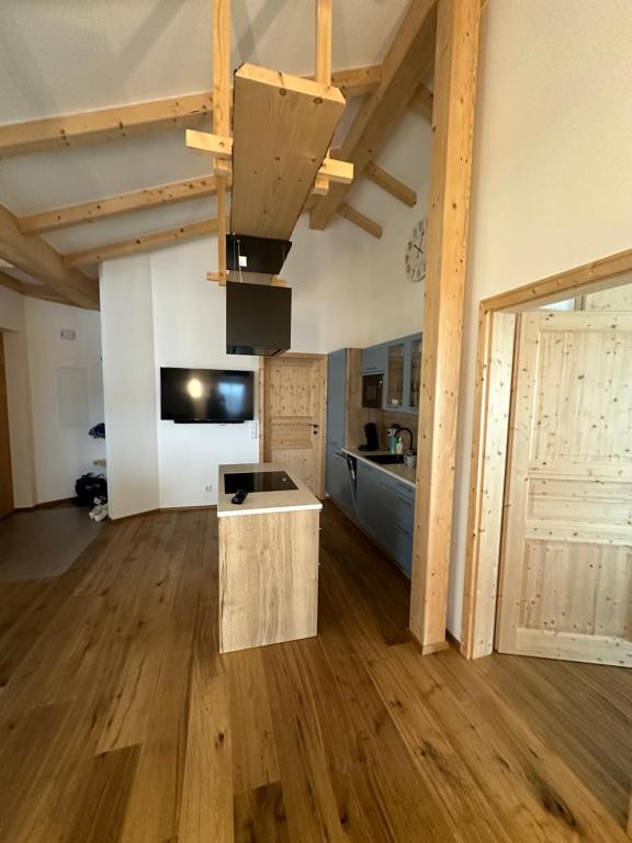 Kuchyň nebo kuchyňský kout v ubytování Appartement Weitblick