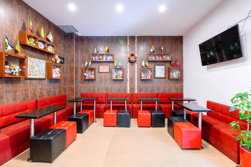 TV a/nebo společenská místnost v ubytování Hotel Parque 63