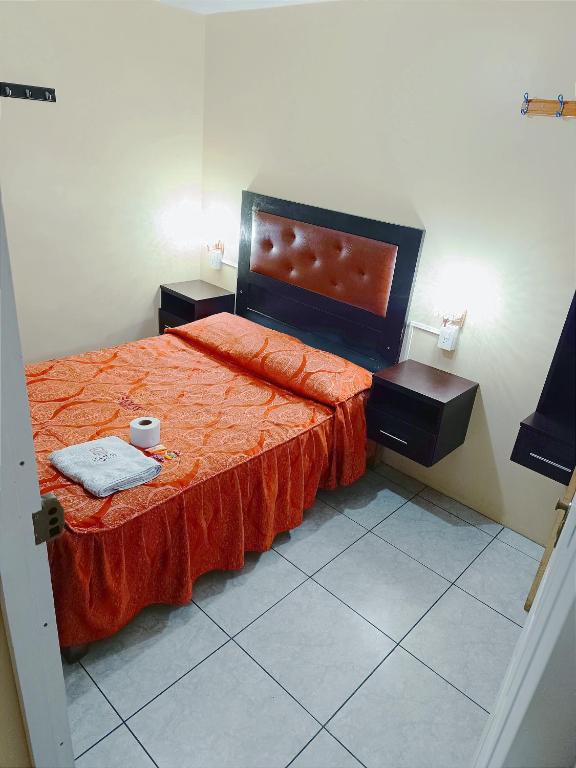 Postel nebo postele na pokoji v ubytování Samay Misti 1 Arequipa