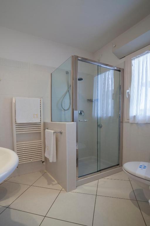 Koupelna v ubytování Hotel Gala