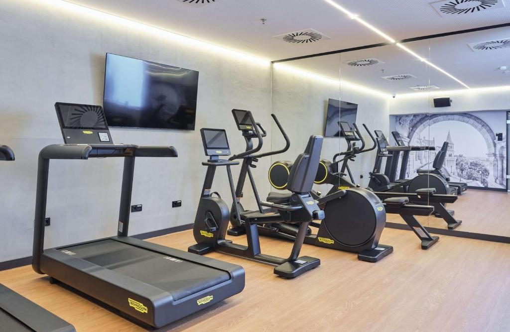 Fitness centrum a/nebo fitness zařízení v ubytování Radisson Hotel Budapest BudaPart