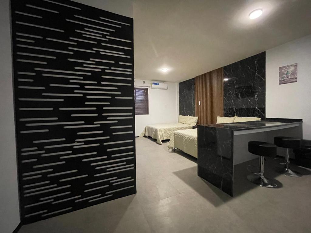 Postel nebo postele na pokoji v ubytování Apartamentos AEROPUERTO