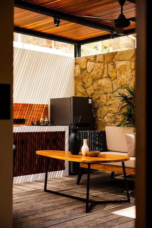 Posezení v ubytování Meraki Lombok Villas