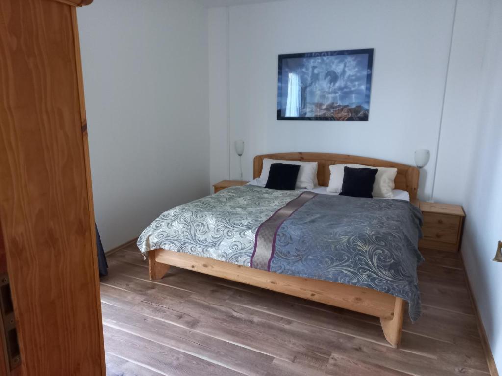 Postel nebo postele na pokoji v ubytování Hotel Resort Stein