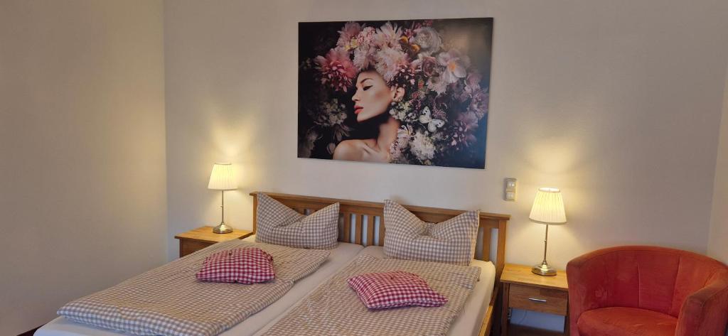 Postel nebo postele na pokoji v ubytování Hotel Meridian
