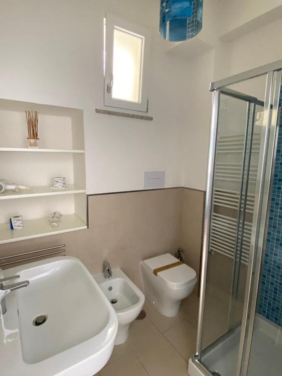 Koupelna v ubytování B&B degli Aranci