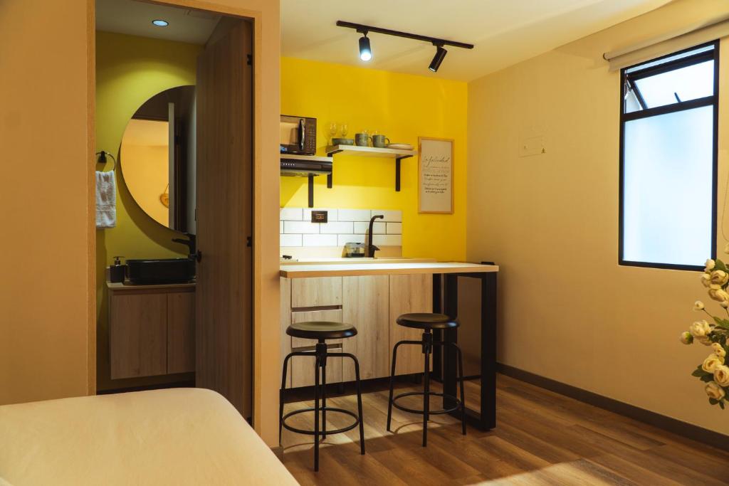 Una cocina o cocineta en Casa Origo Hospedaje