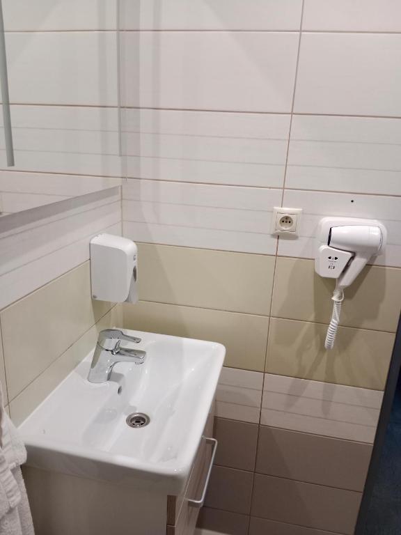 Koupelna v ubytování Penzion TOPAS