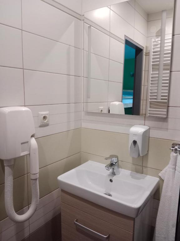 Koupelna v ubytování Penzion TOPAS