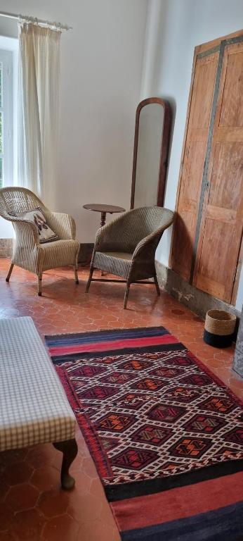 Postel nebo postele na pokoji v ubytování Château Meilhen