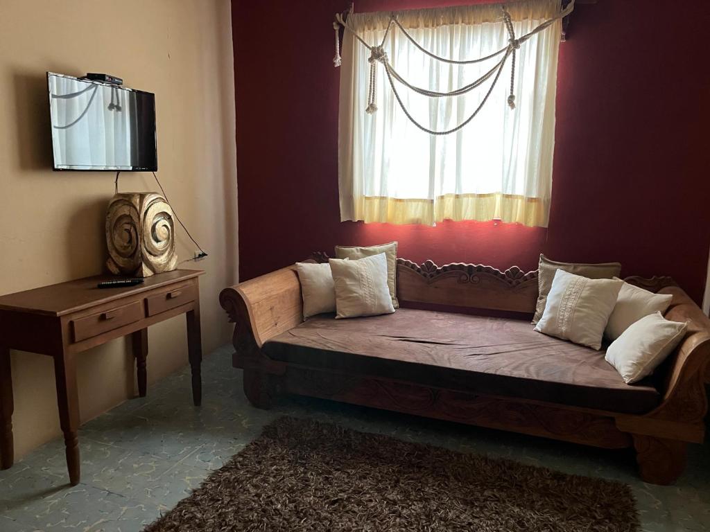 TV a/nebo společenská místnost v ubytování Hotel Rinconada