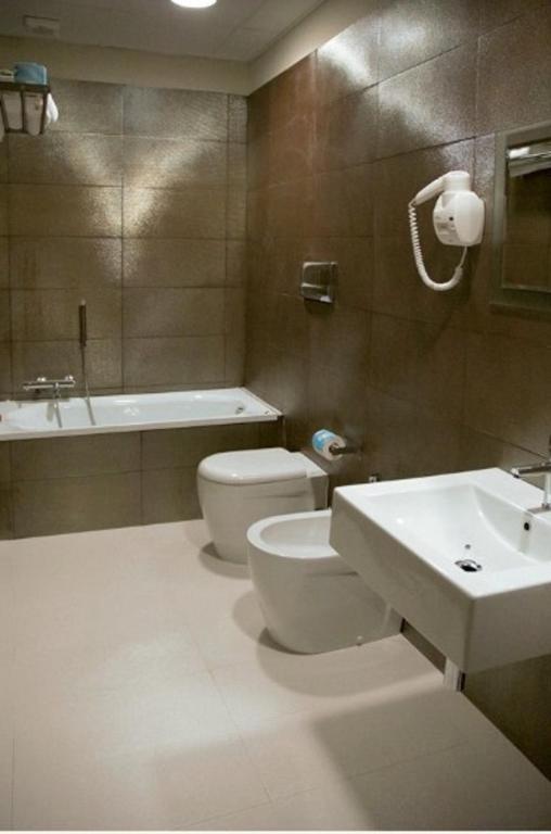 Koupelna v ubytování Hotel Novelli