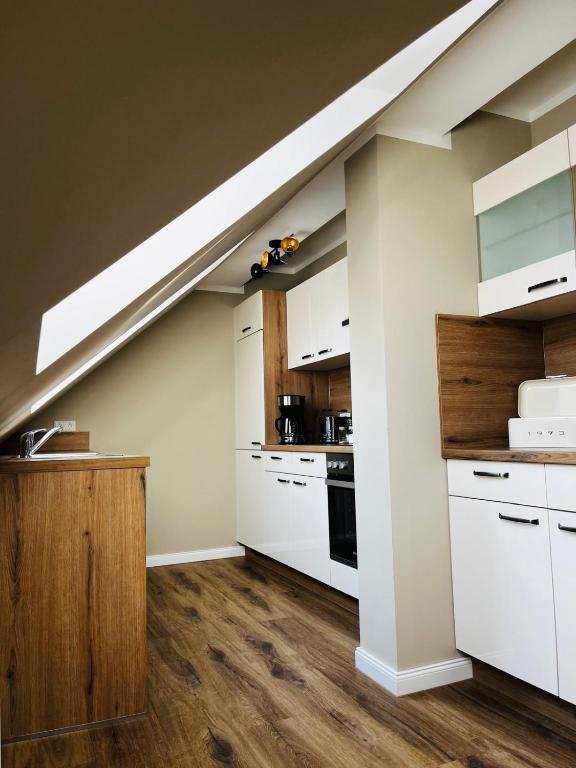 Küche/Küchenzeile in der Unterkunft Ferienwohnung Zur Alten Tischlerei