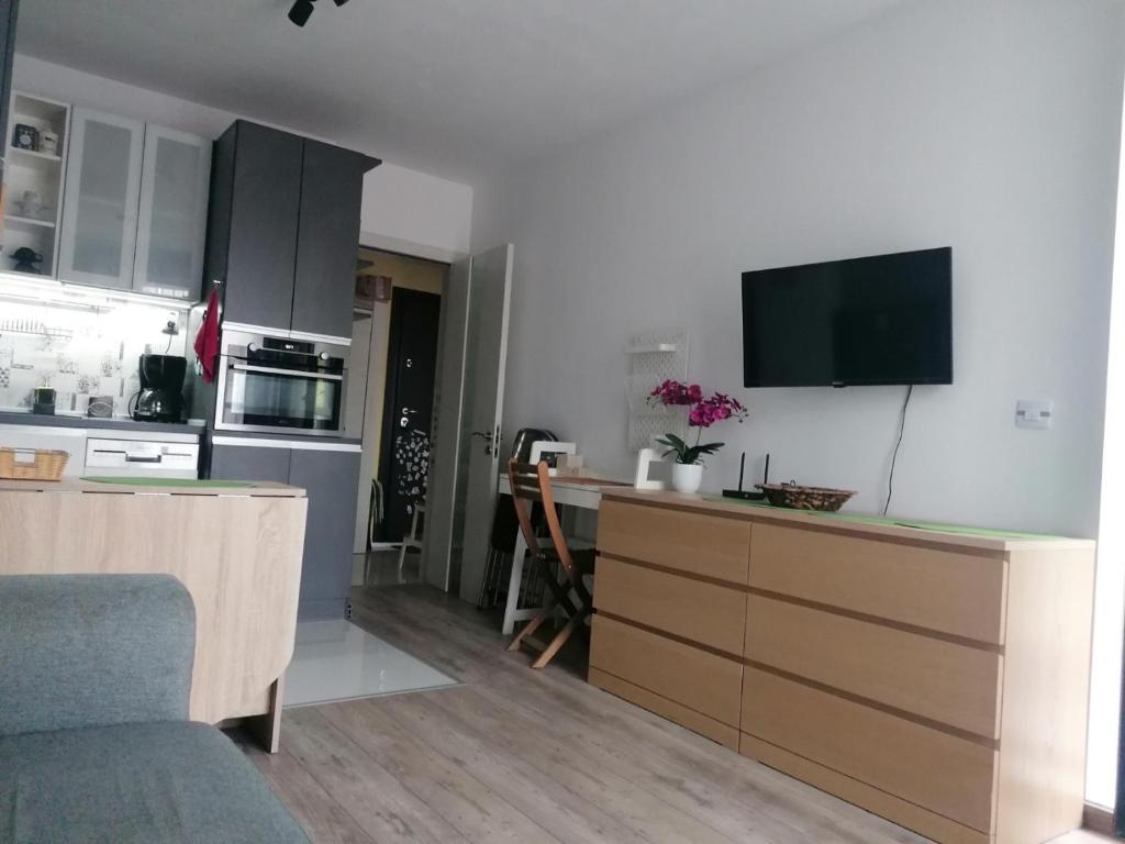 Kuchyň nebo kuchyňský kout v ubytování Silver Bell