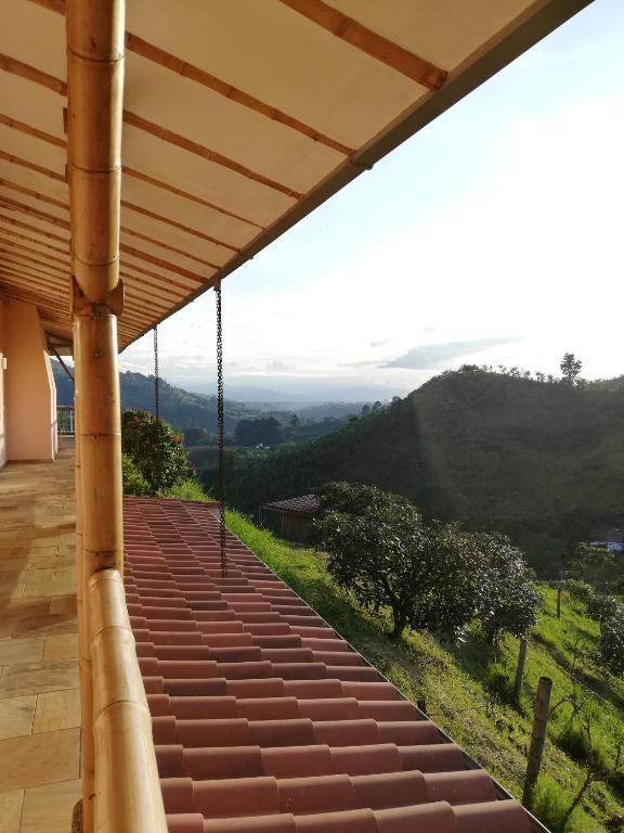 Nespecifikovaný výhled na hory nebo výhled na hory při pohledu z bed and breakfast