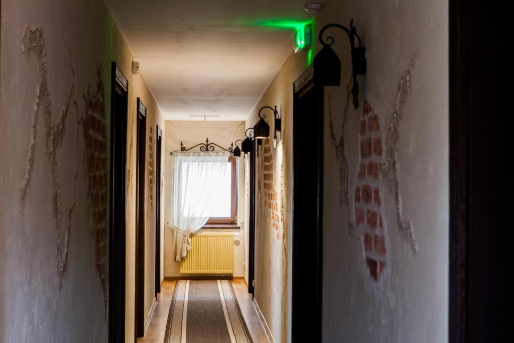 Letto o letti in una camera di Mùlk Chëcz Kaszëbsko