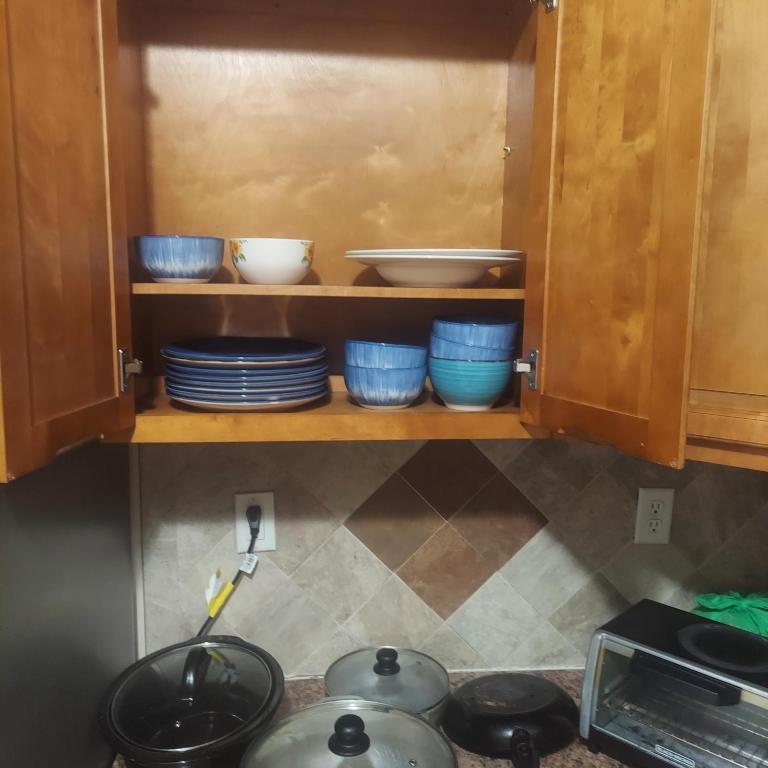 Kuchyň nebo kuchyňský kout v ubytování Deluxe Room E