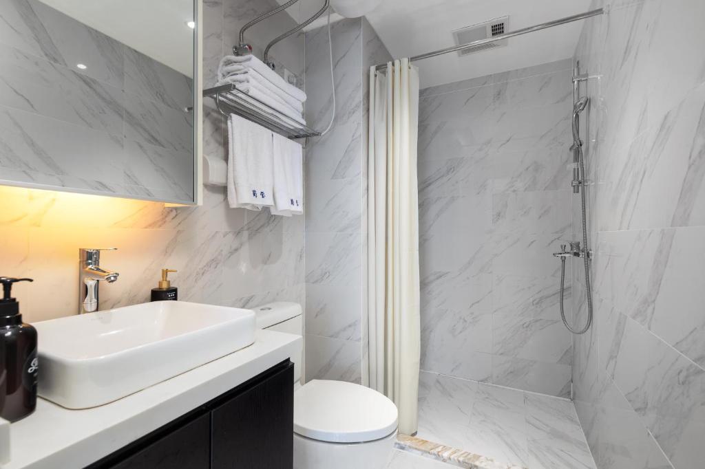 Koupelna v ubytování Chengdu Shuxi International Serviced Apartment