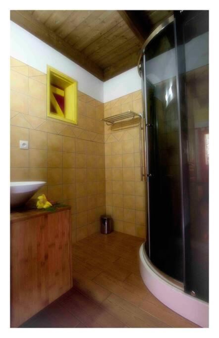 Koupelna v ubytování Dann Tan Lontan Ti Kaz Zépices Adults Only