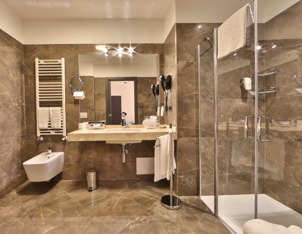 Koupelna v ubytování Best Western Plus Hotel Genova