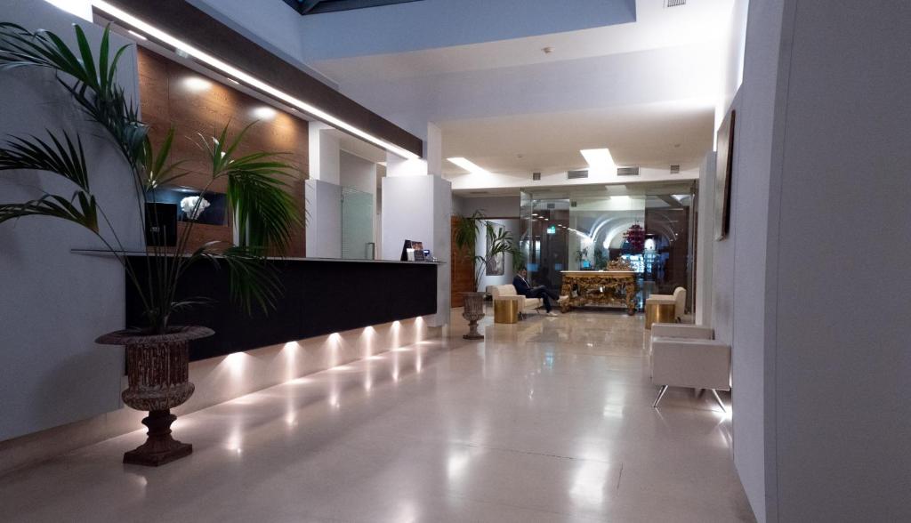 The lobby or reception area at Risorgimento Resort
