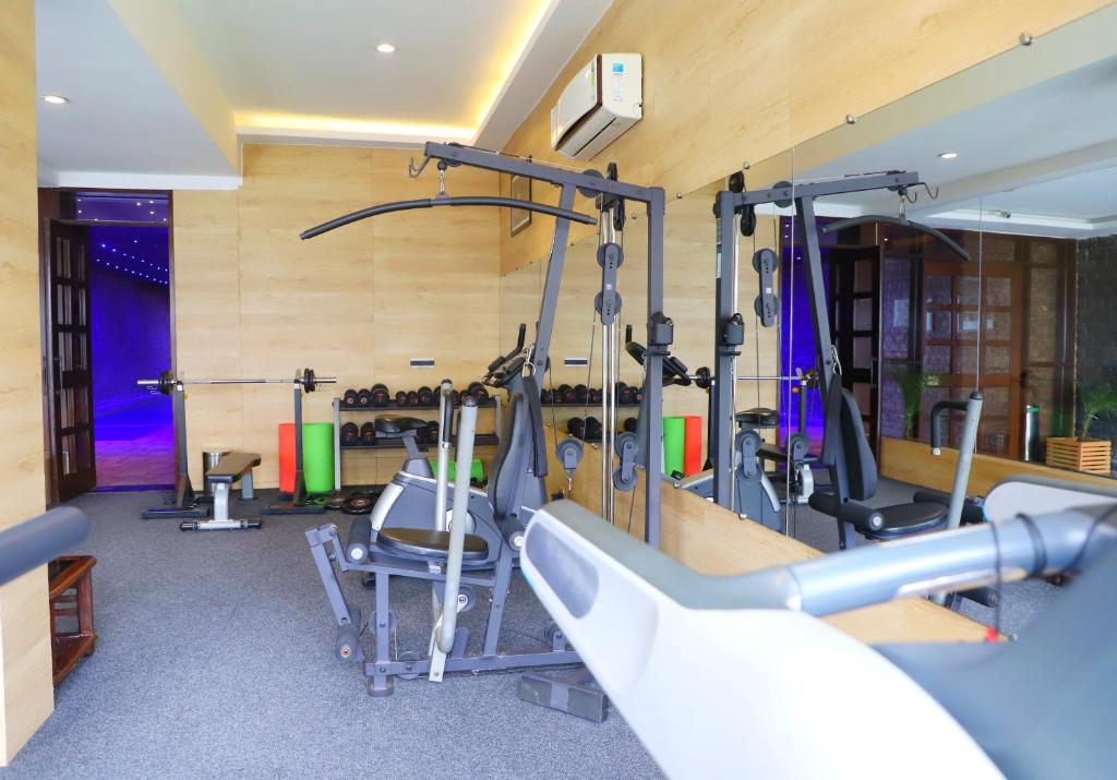 Fitness centrum a/nebo fitness zařízení v ubytování Deventure Shimla Hills