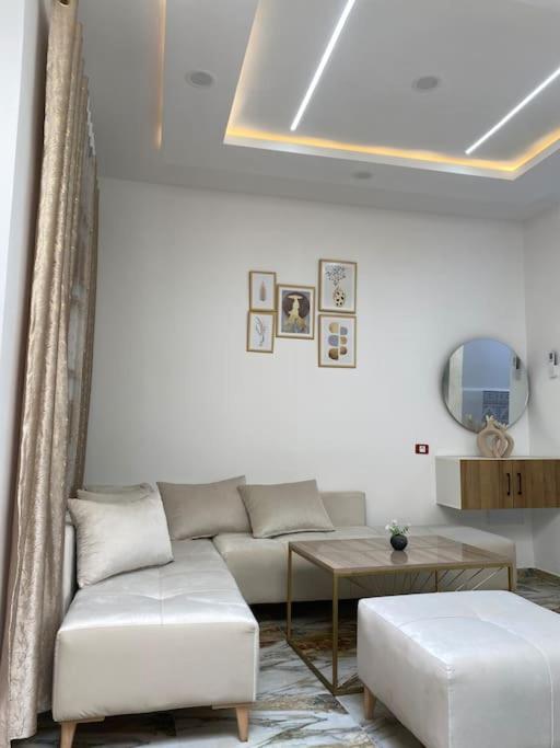 Posezení v ubytování Appartement Les Vagues Bleues