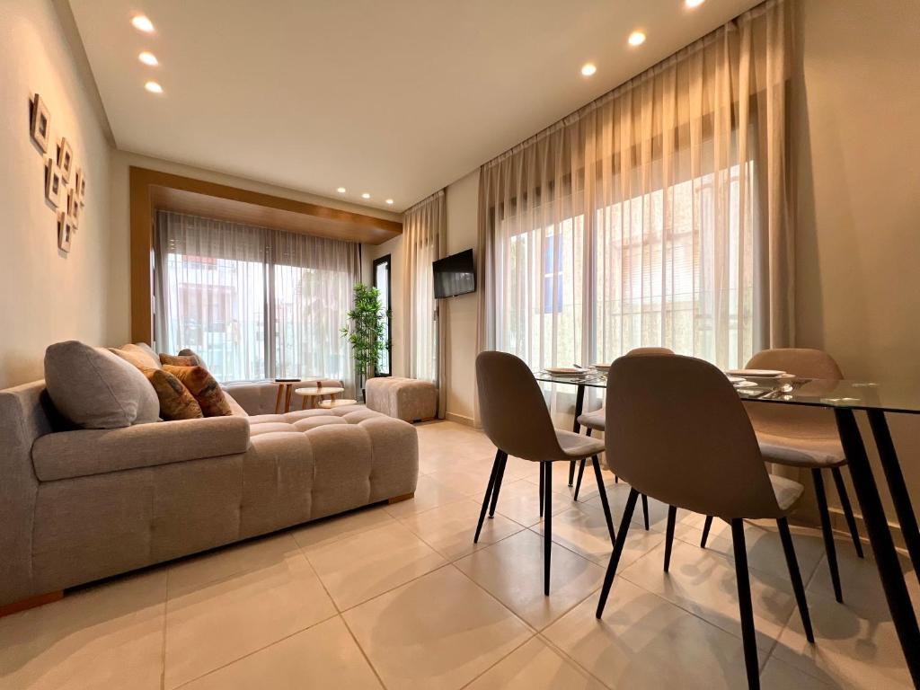 Posezení v ubytování Seaside Apartments