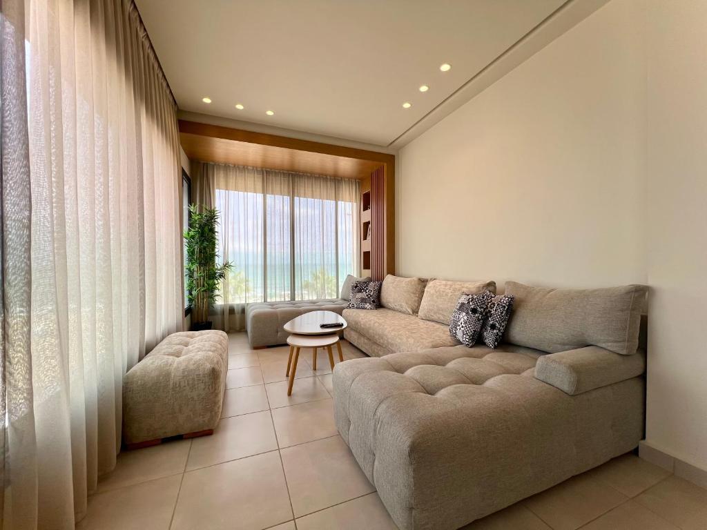 Posezení v ubytování Seaside Apartments