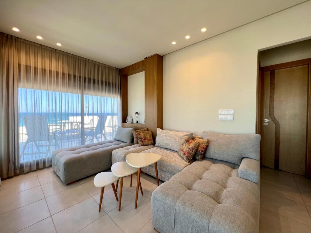 Posezení v ubytování Seaside Apartments