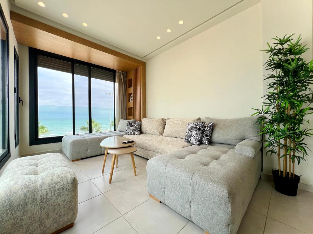 Posezení v ubytování Seaside Apartments