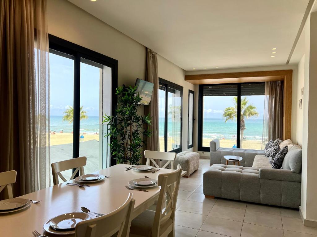 Posezení v ubytování Seaside Apartments