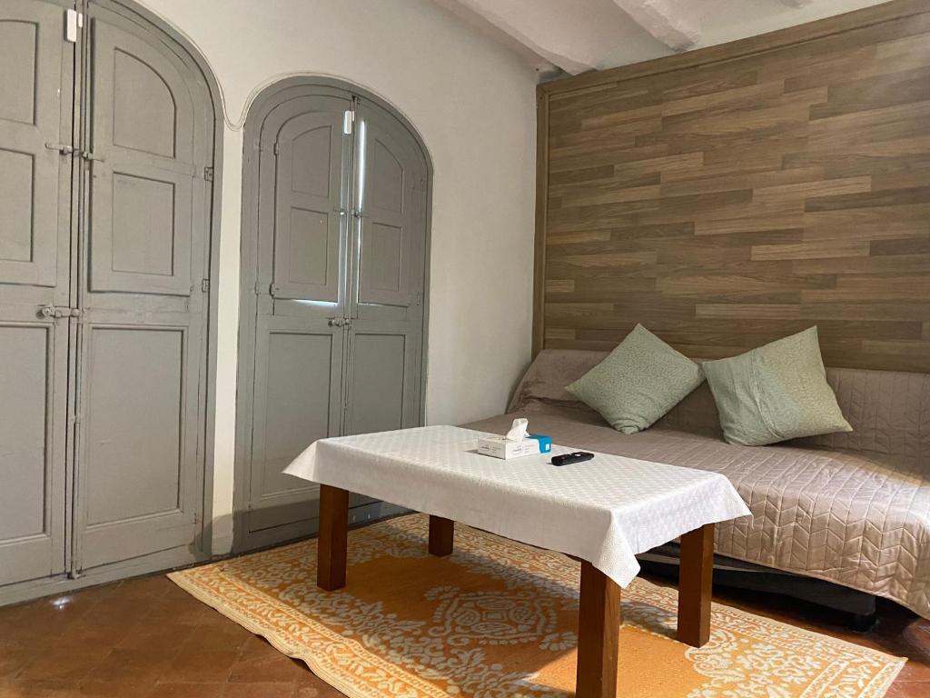 Postel nebo postele na pokoji v ubytování Piso Rustico Calle de la Font Vilafranca del penedes