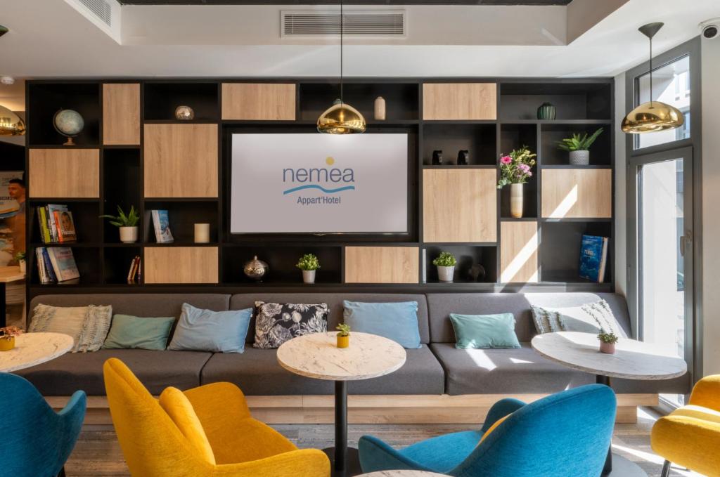 Nemea Appart Hotel Nice Arenas Aéroport - Resim 29