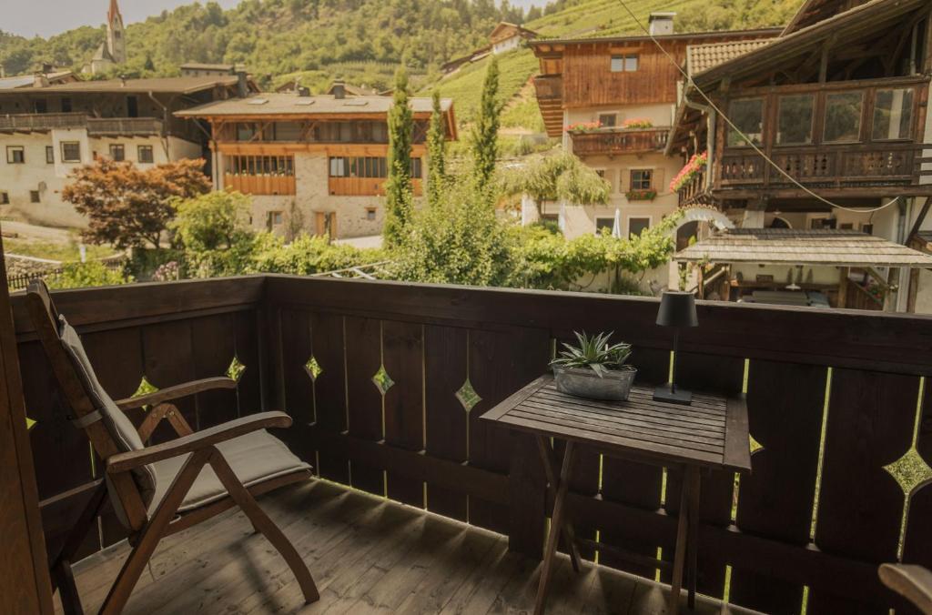 Balkón nebo terasa v ubytování Apartments Moarhof