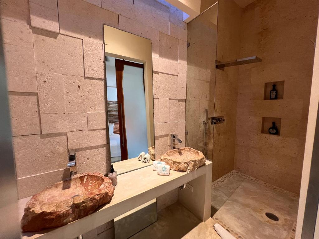 Salle de bains dans l'établissement Casa Punta Coco & Beach Club