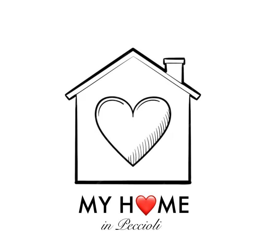 a picture of a house with a heart in it at My Home in Peccioli in Peccioli