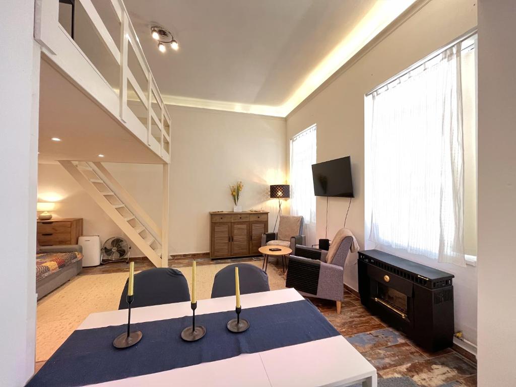 A television and/or entertainment centre at Brand New Garden Flat / Free Parking