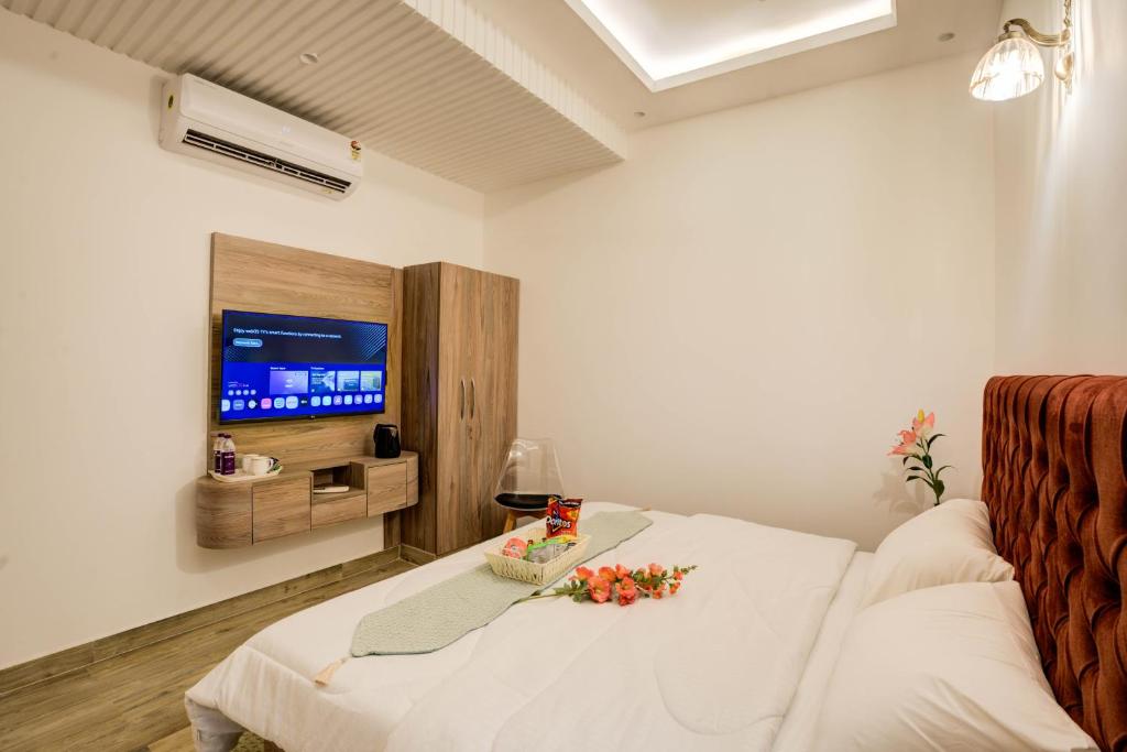 TV a/nebo společenská místnost v ubytování Amaltaash by Sandane Homes