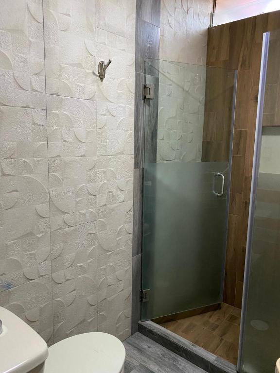 Koupelna v ubytování Hostal San Fransiskuni