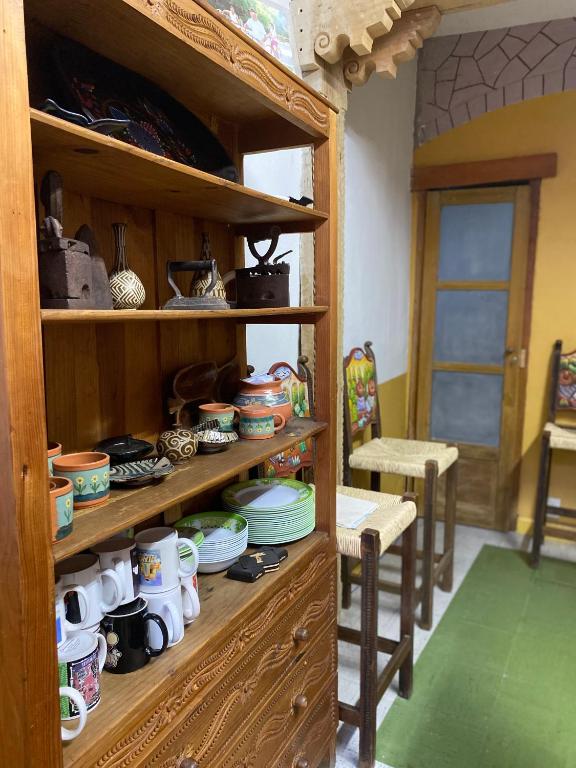 Kuchyň nebo kuchyňský kout v ubytování Hostal San Fransiskuni