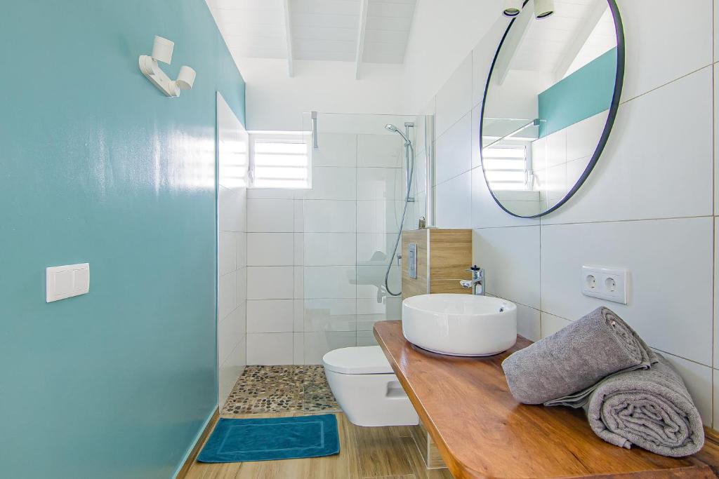Koupelna v ubytování Kakina Lodges Jan Thiel