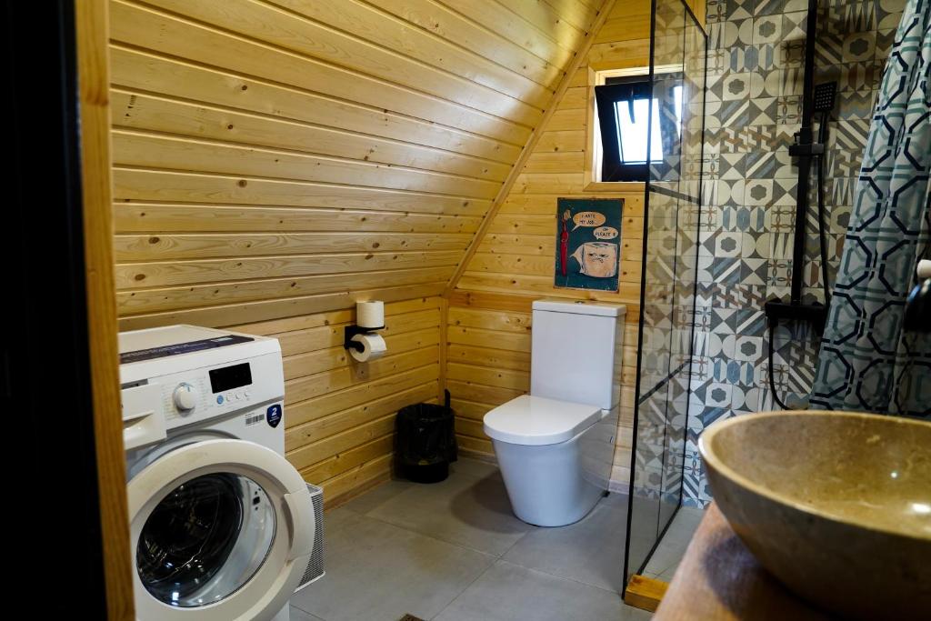 Koupelna v ubytování Rest point cottage Kazbegi