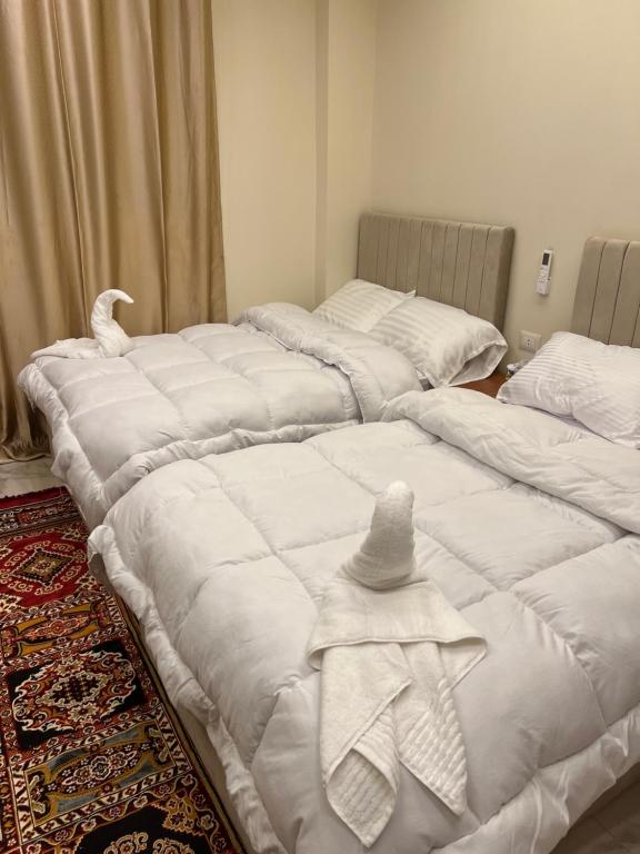 Postel nebo postele na pokoji v ubytování Imperial Pyramids View Inn