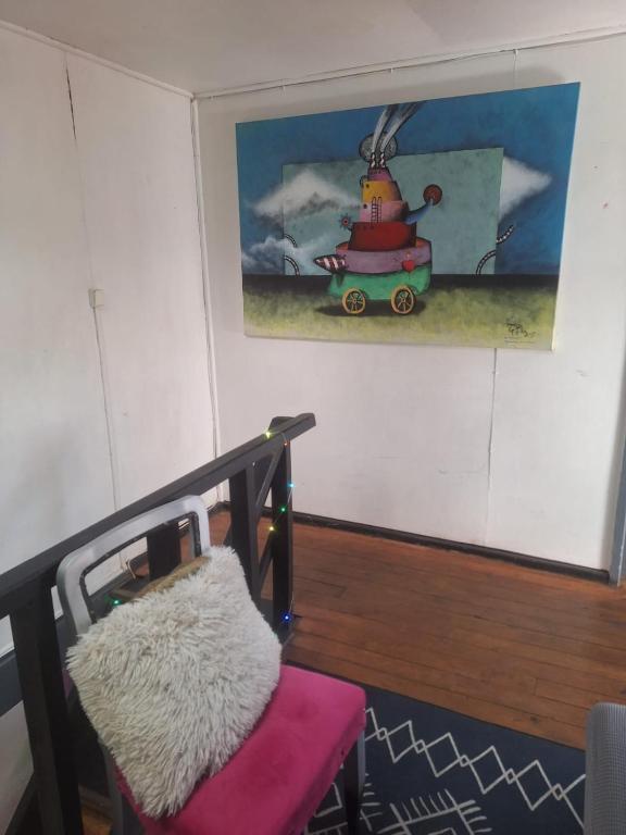 Una cama o camas en una habitación de Hostel INK - Duerme Como En Casa
