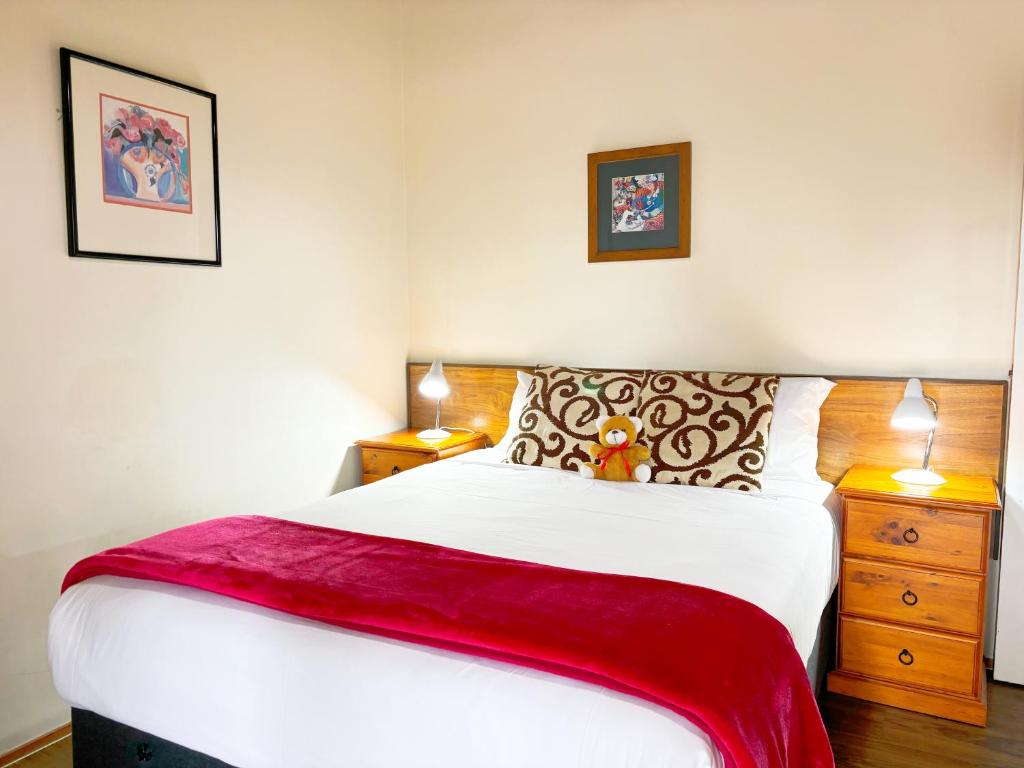 Postel nebo postele na pokoji v ubytování Grange Motel