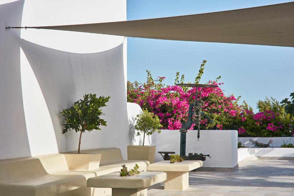 Posezení v ubytování Santorini Palace
