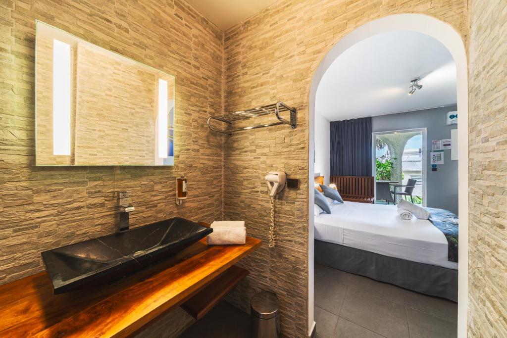 Koupelna v ubytování Hotel Exsel Victoria