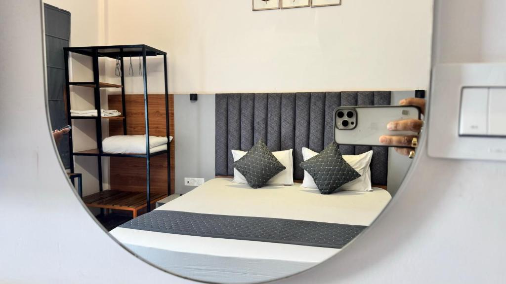 Postel nebo postele na pokoji v ubytování Hotel Insta 18