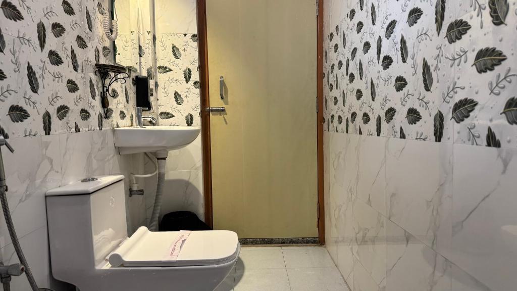 Koupelna v ubytování Hotel Insta 18